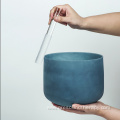 Lapis Lazuli Frosted Alchemy Crystal Singing Bowl